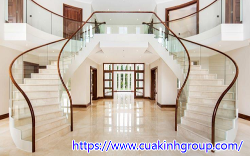 Thi công lắp đặt uy tín cầu thang kính cường lực tại Ninh Thuận uy tín