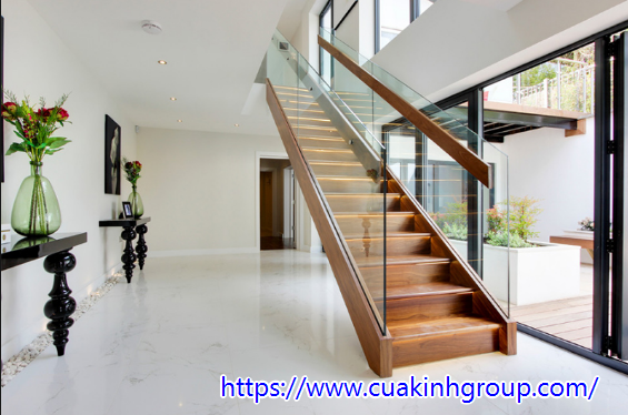 Chuyên thi công thiết kế cầu thang kính cường lực tại Đắk Nông uy tín giá rẻ