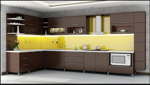 Cách vệ sinh kính màu cường lực ốp bếp giúp không gian luôn sạch sẽ tươi mát