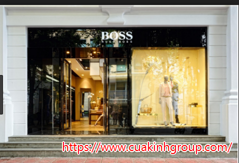 Cửa kính cường lực cho các shop thời trang