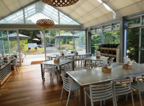 Thiết kế quán cafe nhỏ với kính cường lực