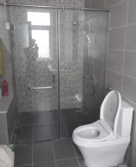 Vách Tắm Kính Mở 2 Tấm A Khánh Tại Chung Cư FLC Green Home 