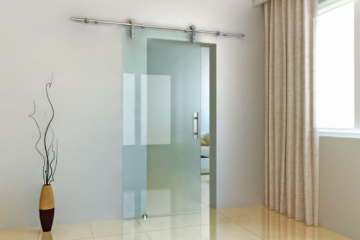 Cửa Kính Cường Lực Lùa ,Treo  Văn Phòng Của Công Ty ABATIC