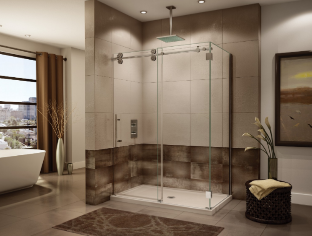 Mách bạn ưu điểm vượt trội của vách tắm kính cường lực cửa lùa cách âm