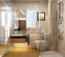 Mẫu vách tắm kính nhà 805 Trung Kính hiện đại