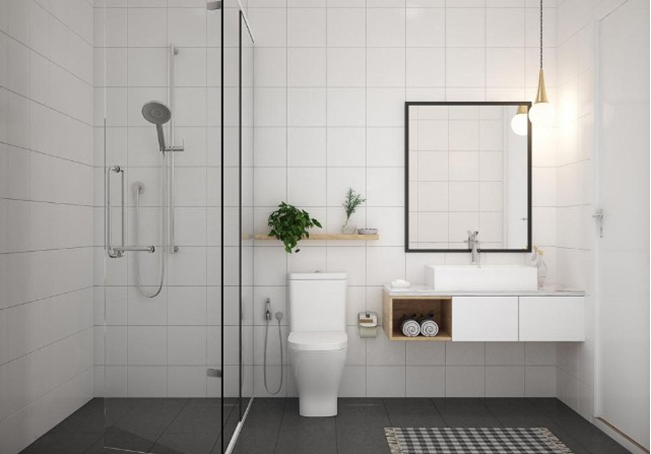 Kích thước cửa kính nhà tắm, nhà vệ sinh chuẩn