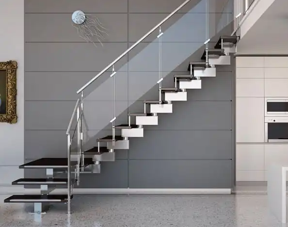 cầu thang kính tay vịn inox5