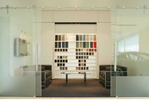 Cửa lùa treo 2 cánh sang trọng