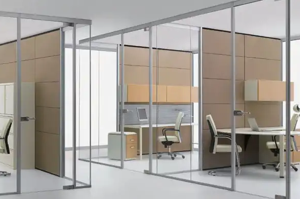 vách ngăn kính cường lực văn phòng