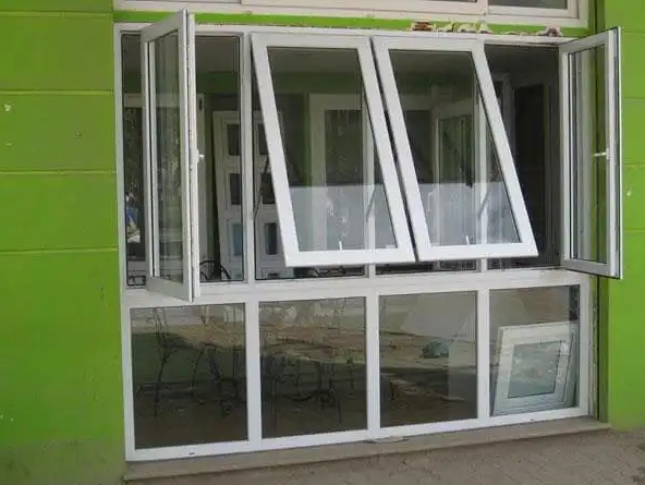 cửa sổ kính cường lực khung nhôm