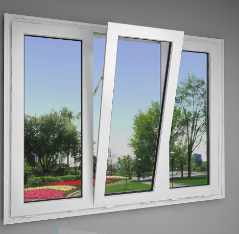 cửa sổ kính cường lực khung nhôm