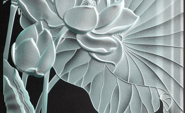 Ứng dụng kính cường lực phun cát