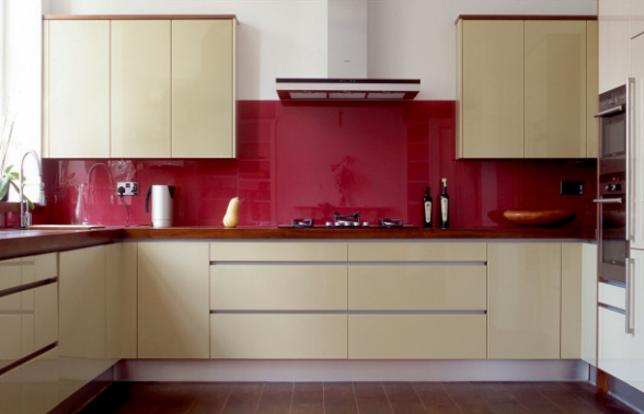 kính mầu cường lực ốp tủ bếp