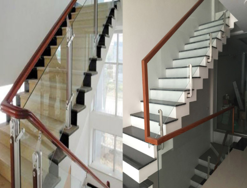 Thiết Kế Hợp Lý Lan Can Cầu Thang Kính Cường Lực 