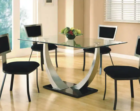 mẫu bàn ăn bằng kính1
