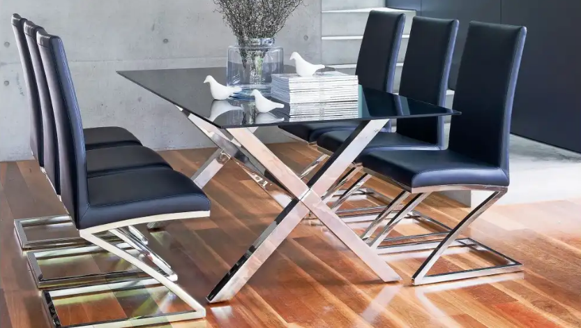 mẫu bàn ăn bằng kính3