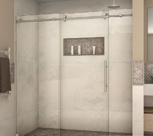 Mẫu vách tắm kính cửa lùa đẹp tại Hà Nội 1