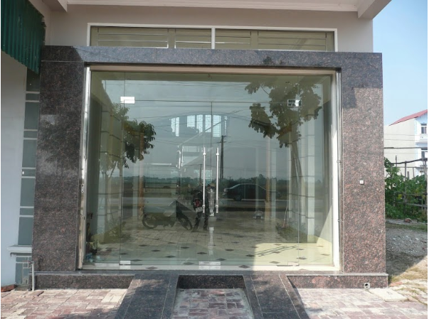 Cửa Kính Cường Lực Bản Lề Sàn Cho Cửa Hàng  
