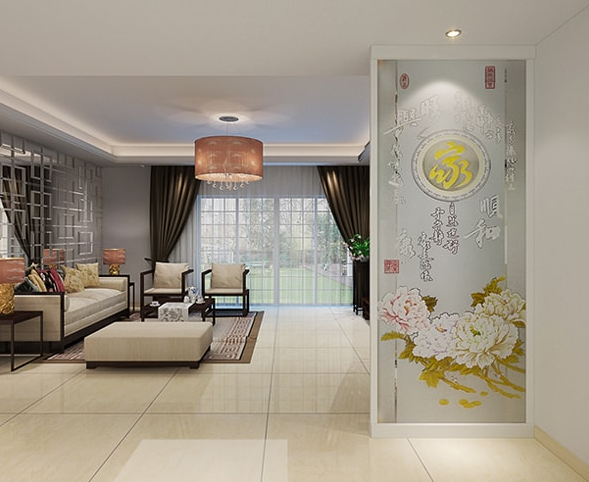 Vách kính nghệ thuật cho nhà mặt phố
