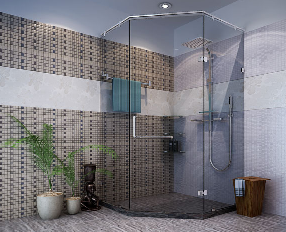 Vách kính tắm đẹp 2