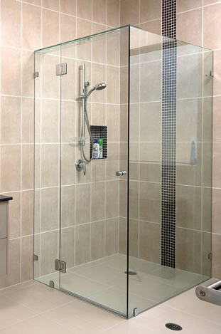 Vách tắm kính 90 độ Hà Nội