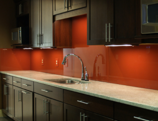 Kính Ốp Bếp Màu Ngọc Lam