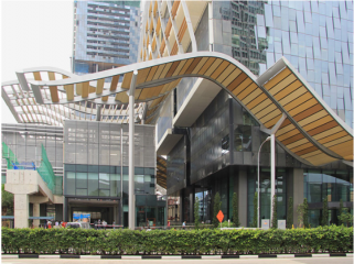 Mái Sảnh Kính Tòa Nhà Chung Cư Tại Hà Nội