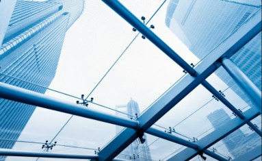 Mẫu mái kính sử dụng chân nhện spider kết hợp khung sắt đảm bảo an toàn