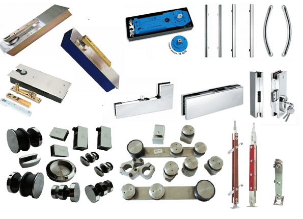 So sanh bộ phụ kiện vách tắm kính cao cấp VVP và  Hafele