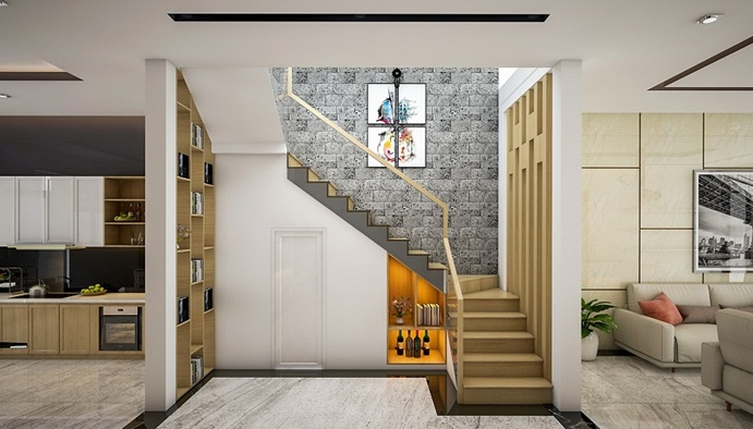 Có nên làm phòng tắm dưới gầm cầu thang hay không?