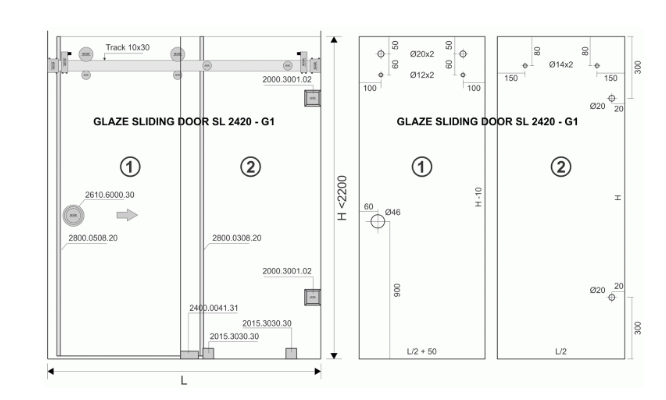 Quy trước các bước lắp đặt cửa lùa kính cường lực tại Tín Thành
