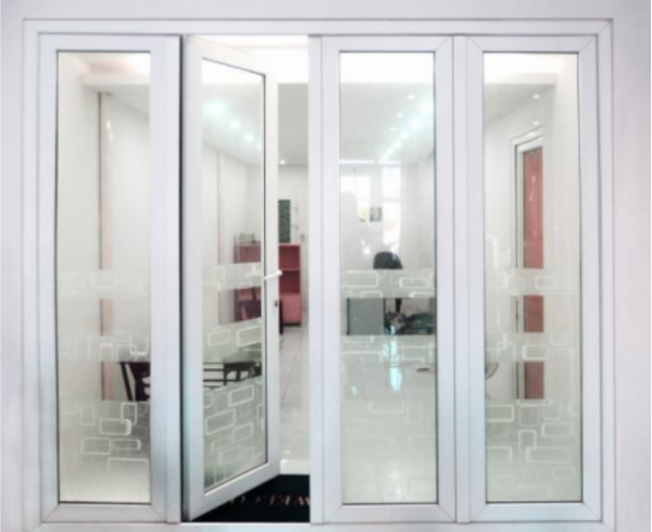 Cửa kính 4 cánh tráng sứ đẹp - sang cho ngôi nhà thêm đẳng cấp