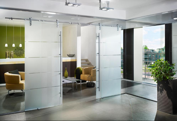 Mẫu cửa kính cường lưc mở lùa đẹp