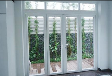 Mẫu cửa kính cường lực 4 cánh đẹp 2