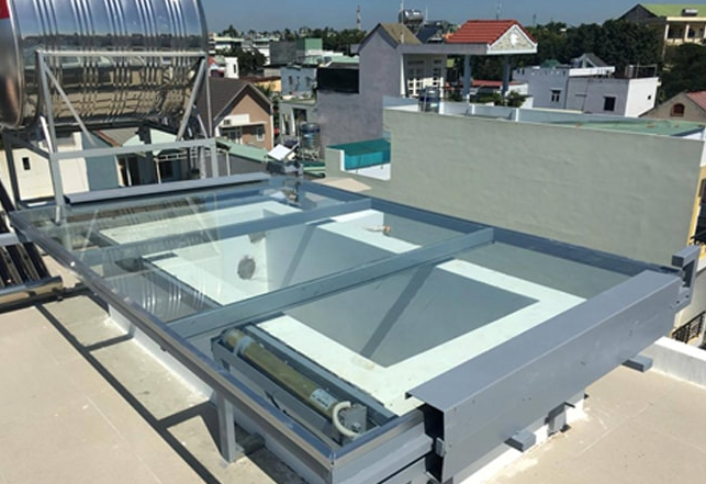 Mái kính giếng trời đẹp 1