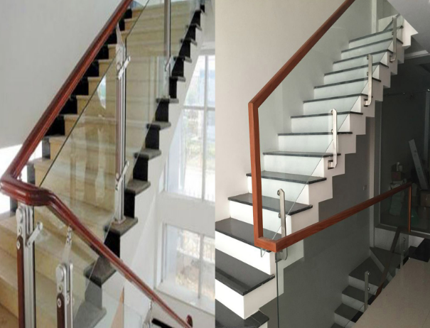 Cầu thang kính cường lực