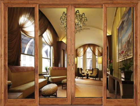 cua kinh phong khach van go cua kinh phong khach van go