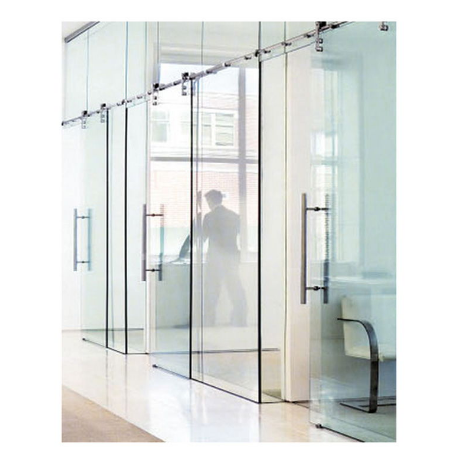 Cửa kính cường lực trượt treo