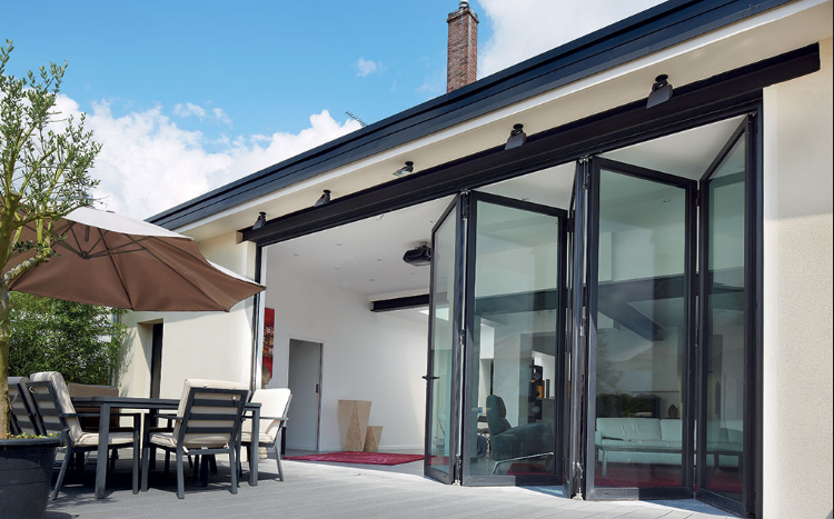 Cửa kính cường lực xếp trượt