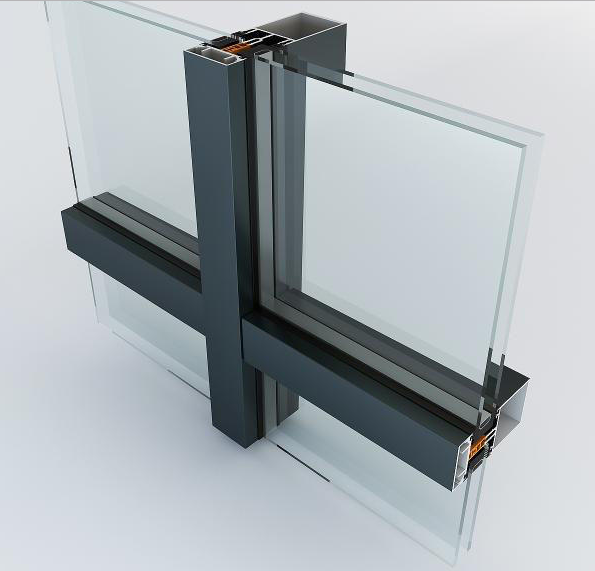 Kính mặt dụng semi unitized