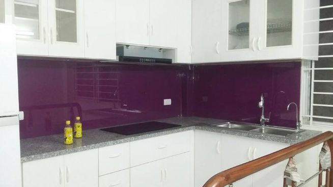 Kính Ốp Bếp Màu Tím 2