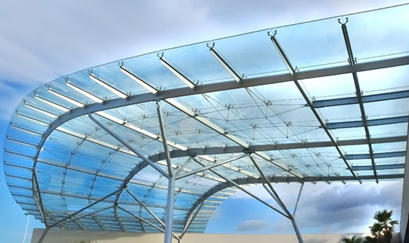 Mẫu mái vòm kính cường lực