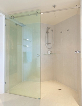 Phòng tắm kính cửa lùa hay trượt