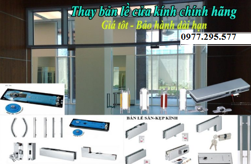 sua ban le Thay-bản-lề-cửa-kính