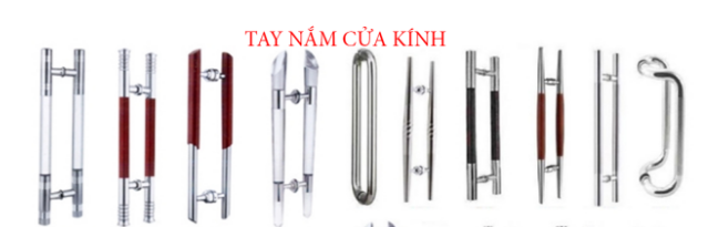 tay nắm cửa kính cường lực đẹp
