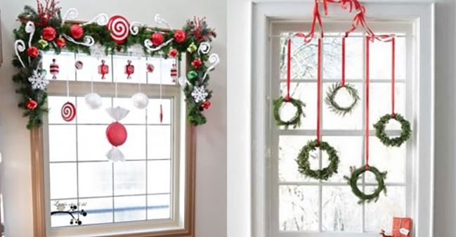 Trang trí cửa kính bằng tấm bảng hiệu kèm theo những tấm thông điệp