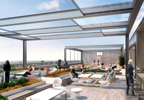 Cửa kính sân thượng