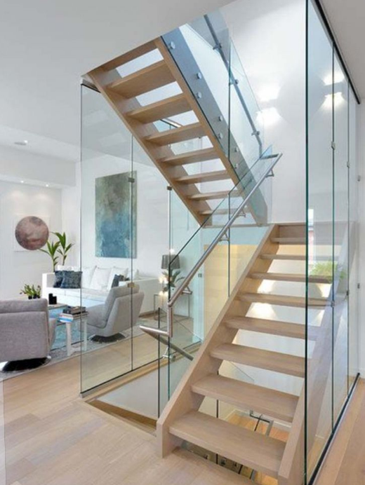 Vách ngăn kính cầu thang 2