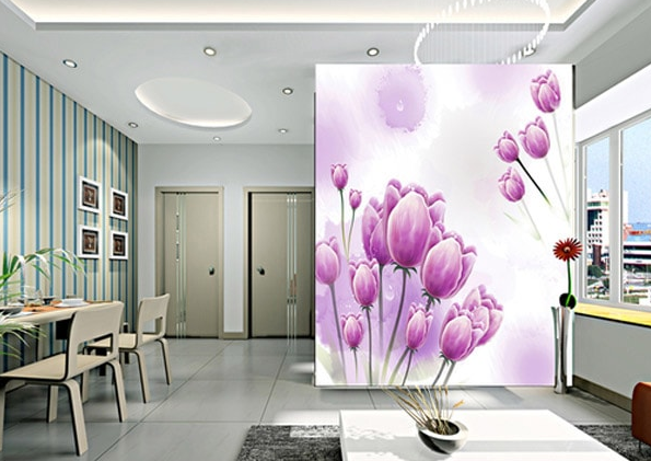 Mẫu vách kính nghệ thuật điêu khắc 1