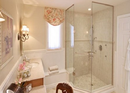 Vách tắm kính 135 độ đẹp 2019